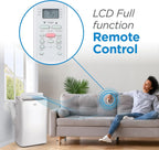 BLACK+DECKER Smart Portable Air Conditioner, 12,000 BTU, Rooms Up To 550 Sq. Ft., White - BPACT08NM