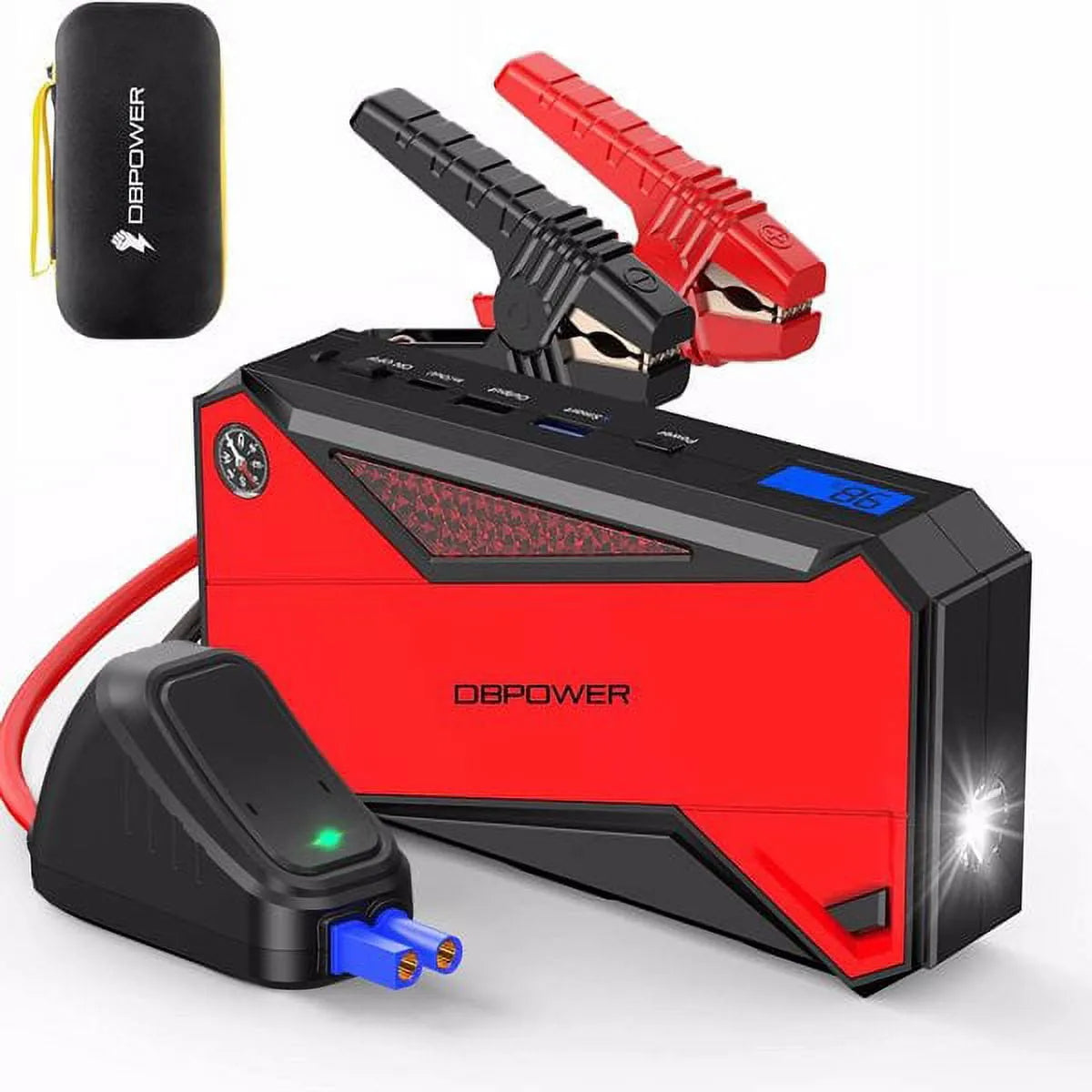Peak 1600A 18000mAh Car Battery Jump Starter For Up To 7.2 Gas And 5.5L Diesel Engines - DJS90