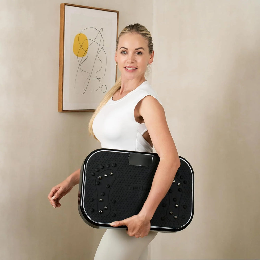 TheNeat Vibration Plate Exercise Machine, 330 Lbs Capacity, Black - NeatShake