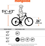 Mongoose Malus Adult Fat Tire Mountain Bike, 26-Inch Wheels, 4-Inch Tires, 7-Speed - R5714C
