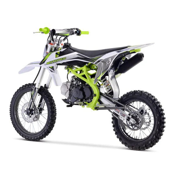 MOTOTEC Gas-Powered Dirt Bike 125CC 4-Stroke Green - X3 95731462