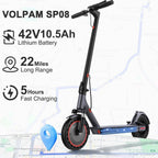 Electric Scooter 10 Inch Solid Tires, 500W, Dual Suspension