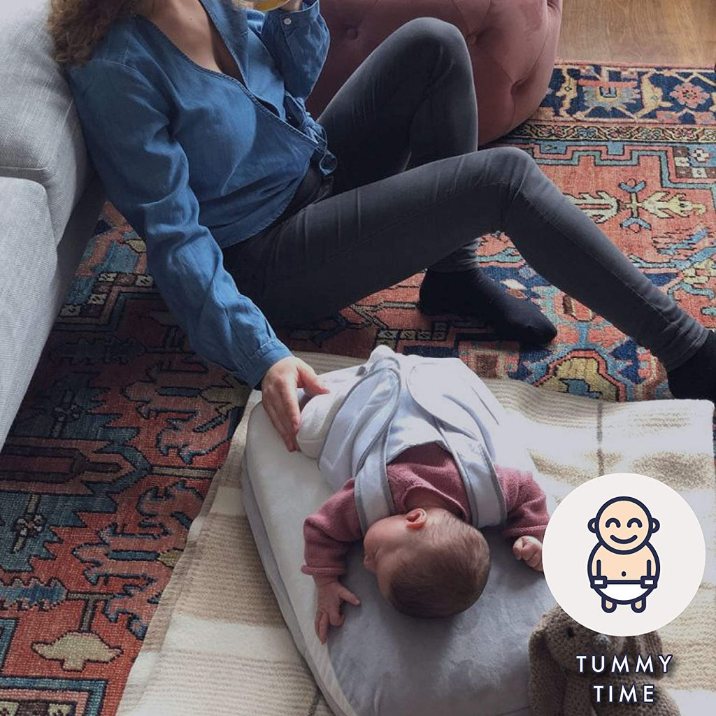 Newborn Comfort Cushion With Gentle Vibration And Heartbeat Sound For Tummy Time