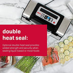 Nesco Deluxe Food Vacuum Sealer, 130 Watts With Bags And Viewing Lid - VS-12