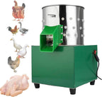 Chicken Plucker Poultry De-Featherer, 110 Rubber Fingers, 60W, Stainless Steel - Type 25