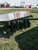 Titan Distributors Inc. 4-Ft Notched Disc Harrow Attachment Pull Behind for ATV and UTV - NO250072