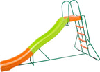 SLIDEWHIZZER Outdoor Playset Slide Climber, 10 ft, Orange Green - Kids Slide