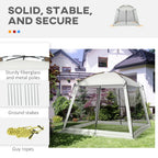 Outsunny Screen Tent, 10' x 10' Screen House Room With UV50+ Protection