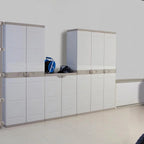 Plastiken Titanium Plastic Cabinet, Beige, 70x44x176 cm