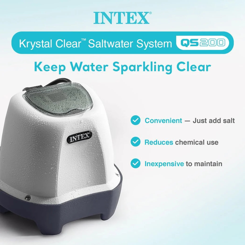 INTEX Sand Filter Pump And Saltwater System For Above-Ground Pools Up To 15,000 Gallons