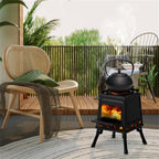 Portable Detachable Wood Camping Stove, 36x36x46.5cm