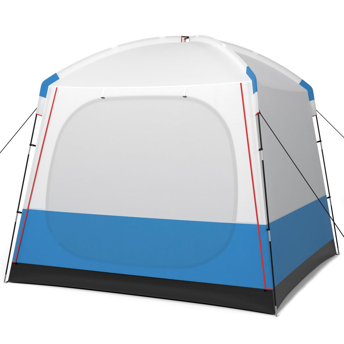 Camping Tent for 3-5 People, 8 x 8 x 7.5 ft, Blue and White