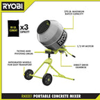 Portable Concrete Mixer 5.0 Cu. Ft. - RMX001