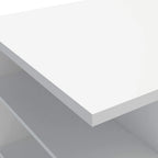 Madesa Gaming Computer Desk 53 Inch With 5 Shelves Cable Management - White