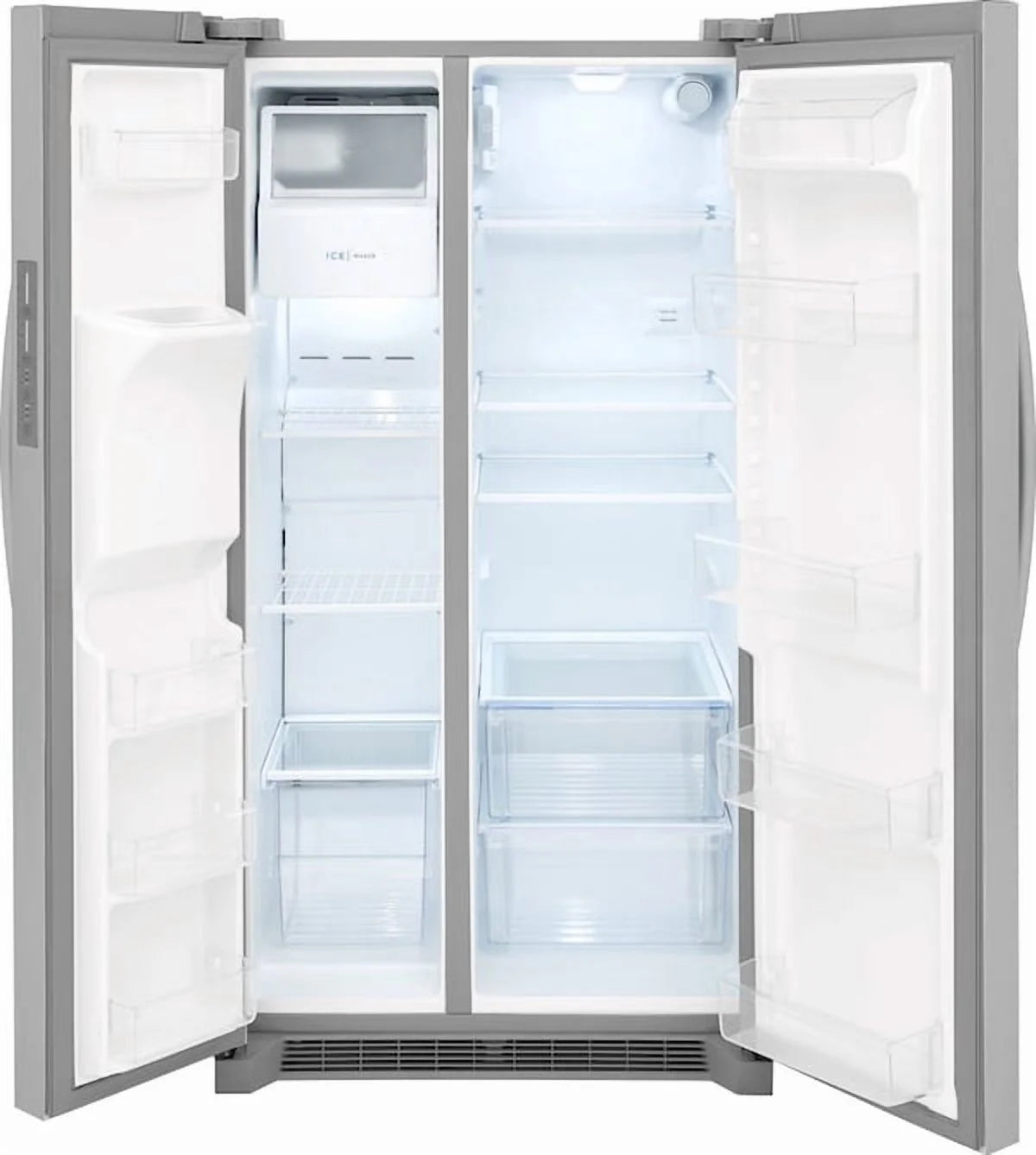 Frigidaire 26 Cu. Ft. 36in Standard Depth Side-by-Side Refrigerator, Stainless Steel - FRSS2623AS