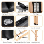 Yaheetech Portable Foldable Massage Table With Adjustable Headrest - 25in To 33.3in