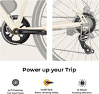 Electric Bike For Adults, 500W Peak Motor, 360Wh Removable Battery, 7-Speed, 26 Inch Tires - EB5