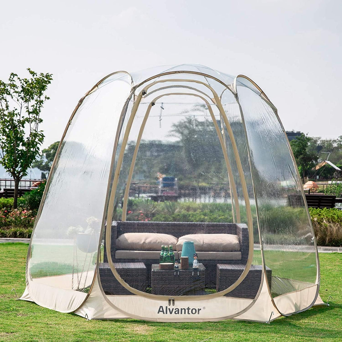 Alvantor Pop-Up Bubble Tent - Light Gray