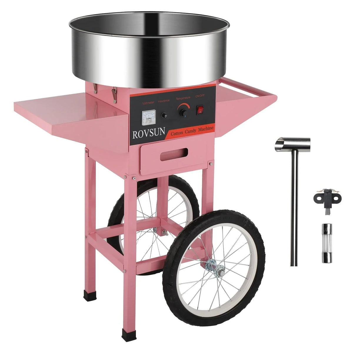 Cotton Candy Machine Cart, 21 Inch, Pink