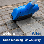Electric Stand Up Grout Cleaning Machine With Brush Wheels - Outdoor Bundle