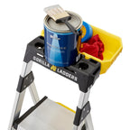 Gorilla Ladders Aluminum Dual Platform Heavy-Duty Ladder With Project Bucket, 5.5 ft, 300 lb Capacity - Multicolor