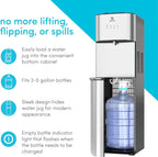 Avalon Bottom-Loading Self-Cleaning Water Cooler Dispenser, Stainless Steel, 3 Temperature Settings - A3