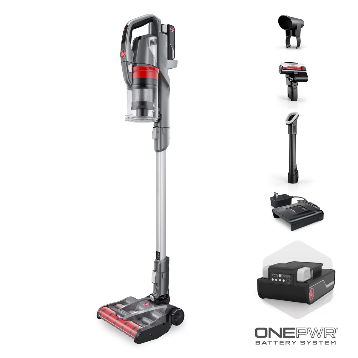 Hoover ONEPWR Emerge Pet Cordless Stick Vacuum, 4Ah Battery, Up To 45 Min. Run Time - BH53612V