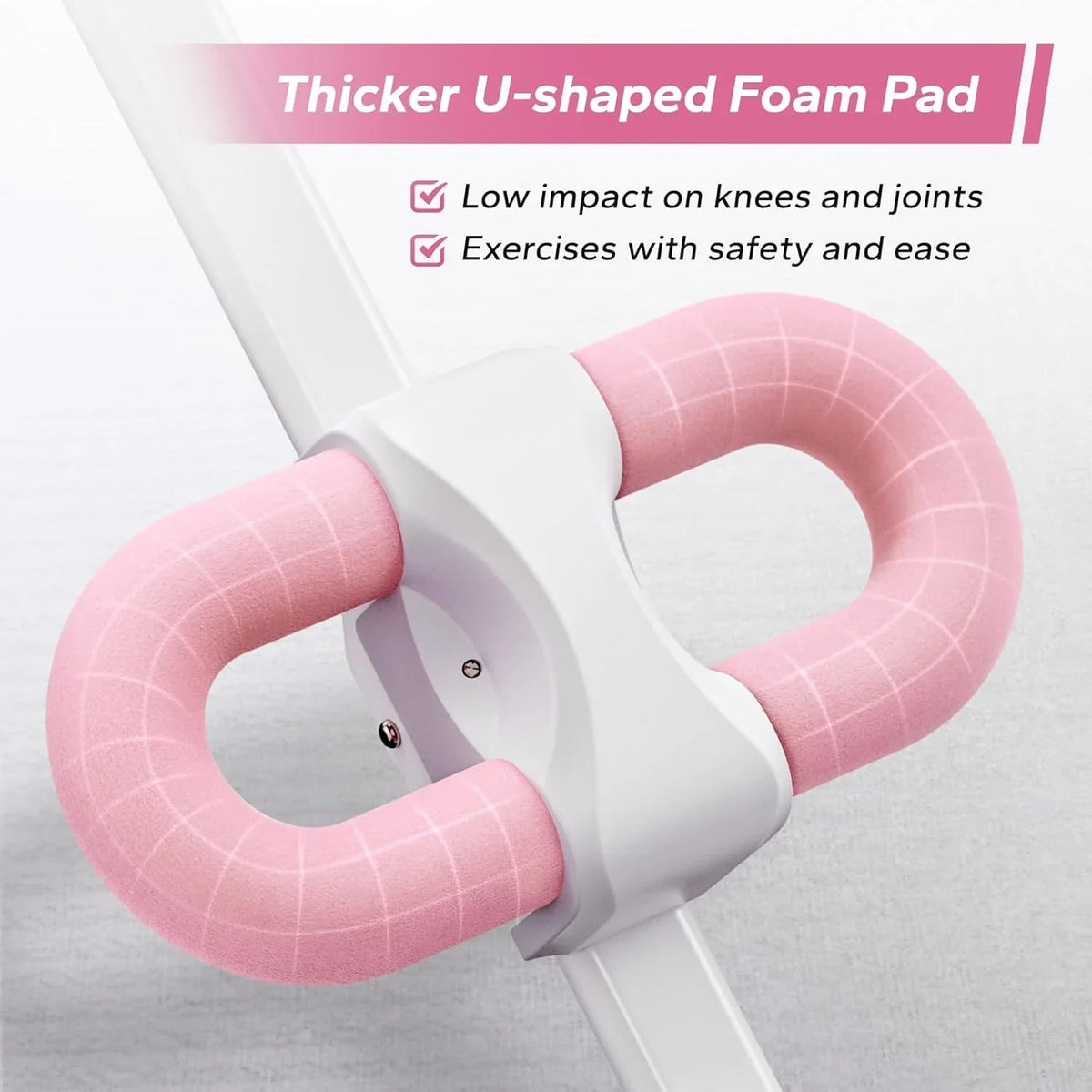 MERACH Adjustable Foldable Ab Trainer With Knee Protection, Pink - MR-2314