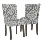 Set Of 2 Upholstered Parsons Dining Chairs, 38 in H x 19 in W x 23.5 in D
