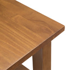 Solid Wood Narrow Side Table, 14 in Wide, 24 in D x 14 in W x 20 in H