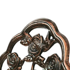 Camellia Cast Aluminum 3-Piece Outdoor Bistro Table And Chair Set - Bronze