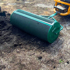 Landzie 24-Inch Walk-Behind Compost Spreader With Metal Mesh Basket