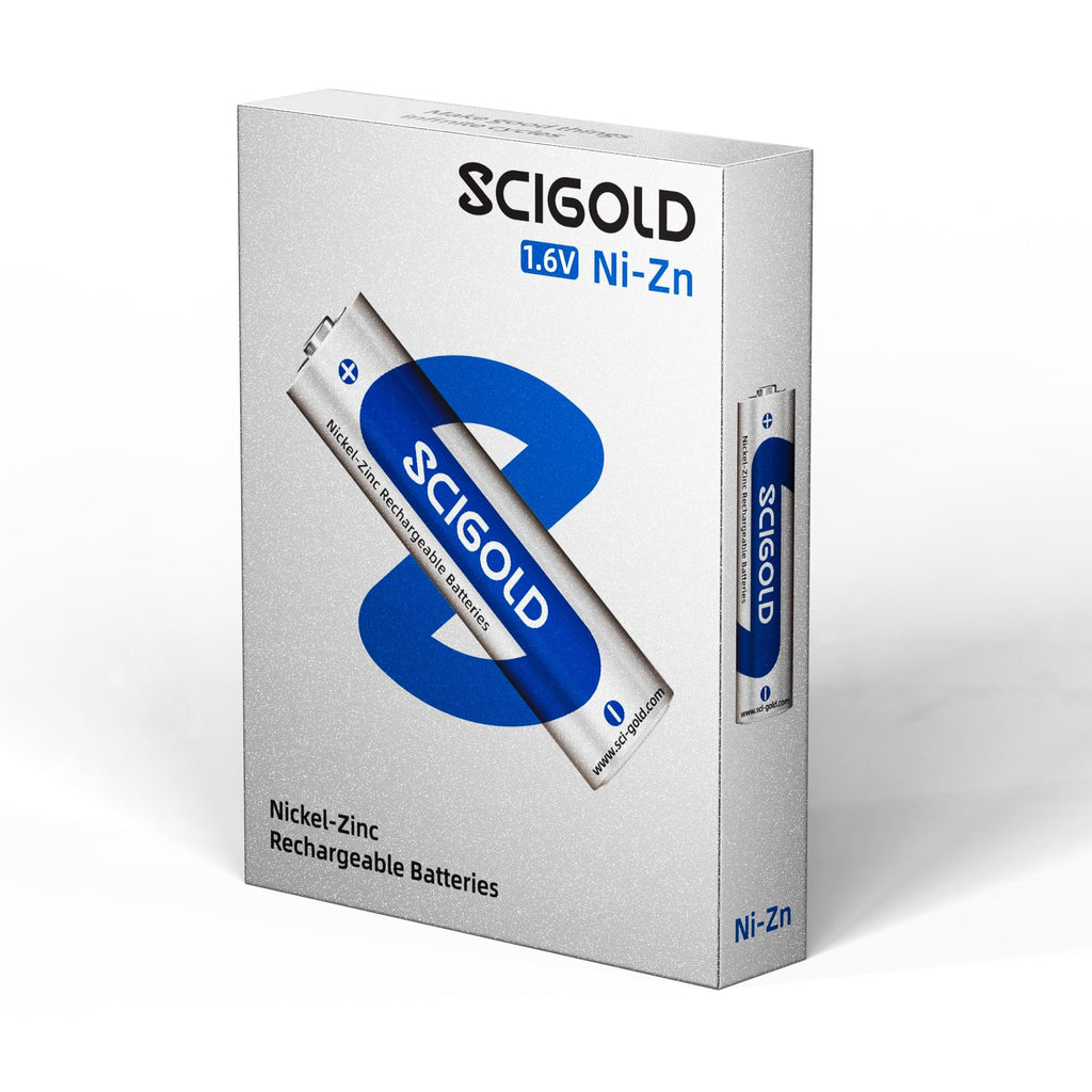 Scigold Ni-Zn AAA Rechargeable Batteries 1.6V 1600mWh 4-Pack