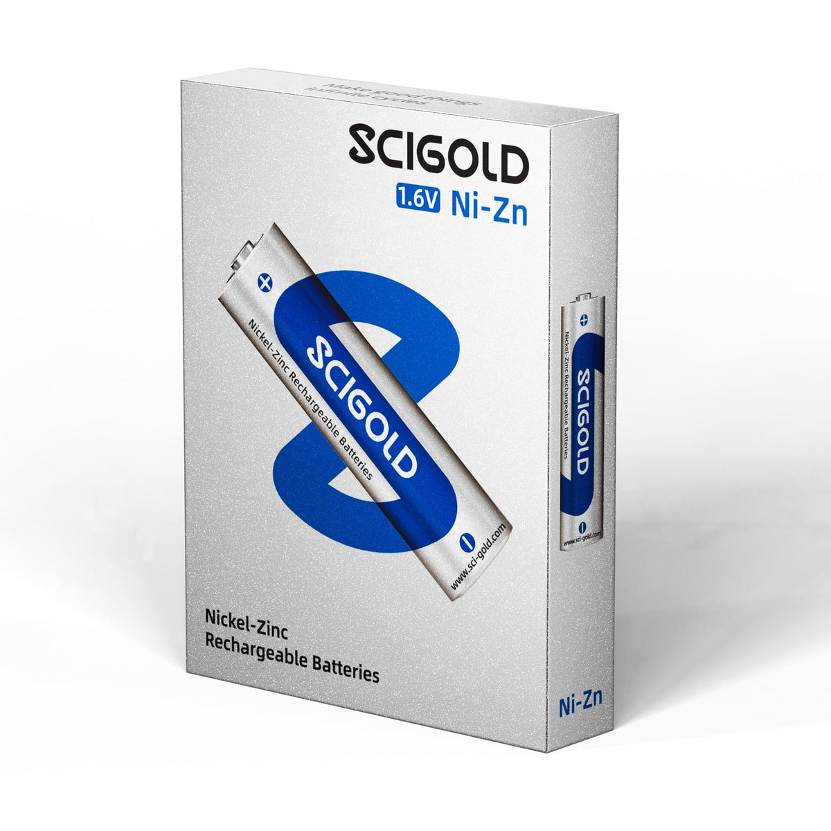Scigold Ni-Zn AAA Rechargeable Batteries 1.6V 1600mWh 4-Pack