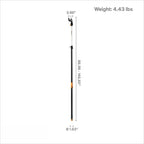 Extendable Tree Pruner And Pole Saw, 7.9 - 12 Feet, 15-Inch Double-Grind Saw Blade - 92406935K