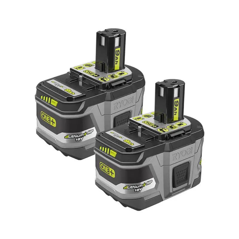 RYOBI ONE+ 18V Lithium+ HP 9.0 Ah High Capacity Battery 2-Pack - P168