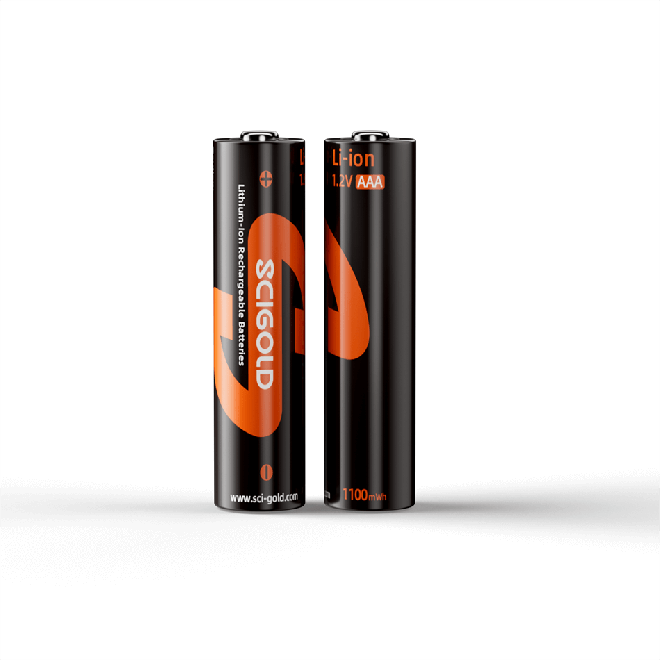Scigold Li-Ion AAA Rechargeable Batteries 1.5V 1110mWh, 4 Pack