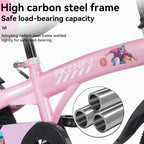 Baprem Girls' Bicycle, 18 Inch, Pink - Single Speed