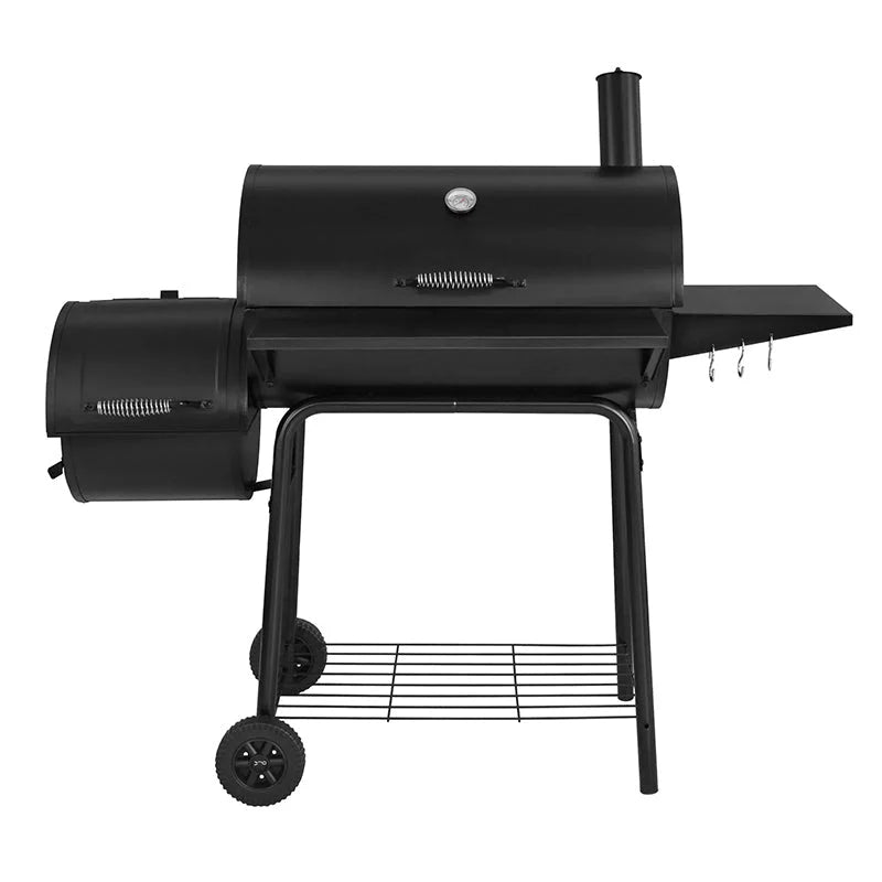 30 Steel Charcoal Grill With Offset Smoker - CC1830S