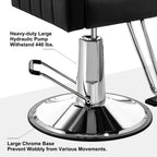 Baasha Reclining Salon Chair With Heavy Duty Hydraulic Pump