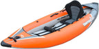 Inflatable Tandem Whitewater Kayak With High Pressure Floor, EVA Padded Seats, 120/220 - 8.5in x 36in x 13in