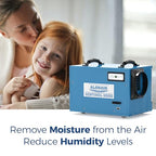 ALORAIR Commercial Dehumidifier 113 Pint, Blue, 1200 Square Feet - HD55 Blue