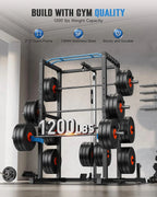 Sportsroyals Power Cage With Adjustable Cable Crossover System, 1600 lbs, Red, 61.6 x 56.0 x 82.6 in - Power Cage