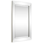 Rectangular Clear Beveled Wall Mirror - 3 Sizes