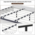 King Engineered Wood Platform Bed Frame With Headboard And 3 Drawers - 86L x 81.5W x 52.5H