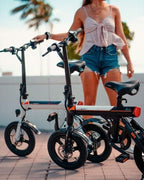 Jasion 14 Inch Folding Electric Bike, 21 Mph, 500W Peak Motor, 270Wh Battery - EB3