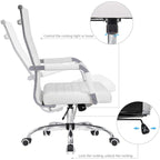Ergonomic High-Back Office Chair With PU Leather Upholstery And 360-Degree Swivel