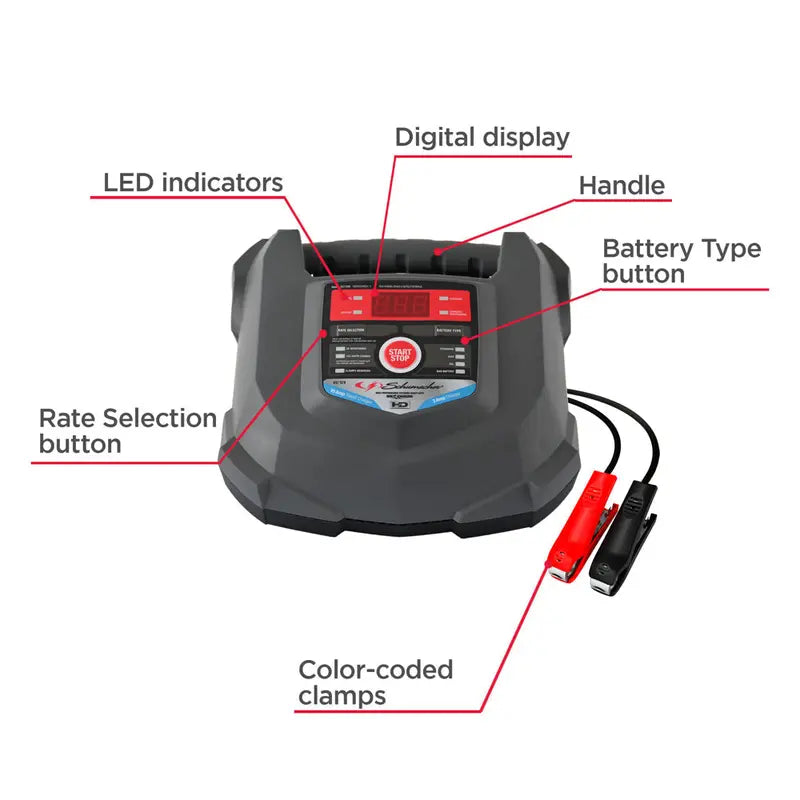 Schumacher 15-Amp 6V/12V Fully Automatic Battery Charger and Maintainer - SC1280