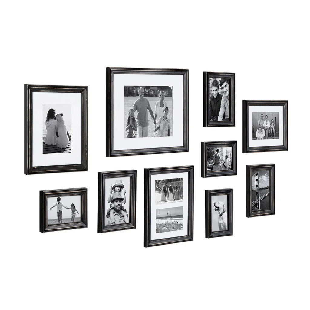 10-Piece Wood Gallery Wall Picture Frame Set - 11 x 14 in