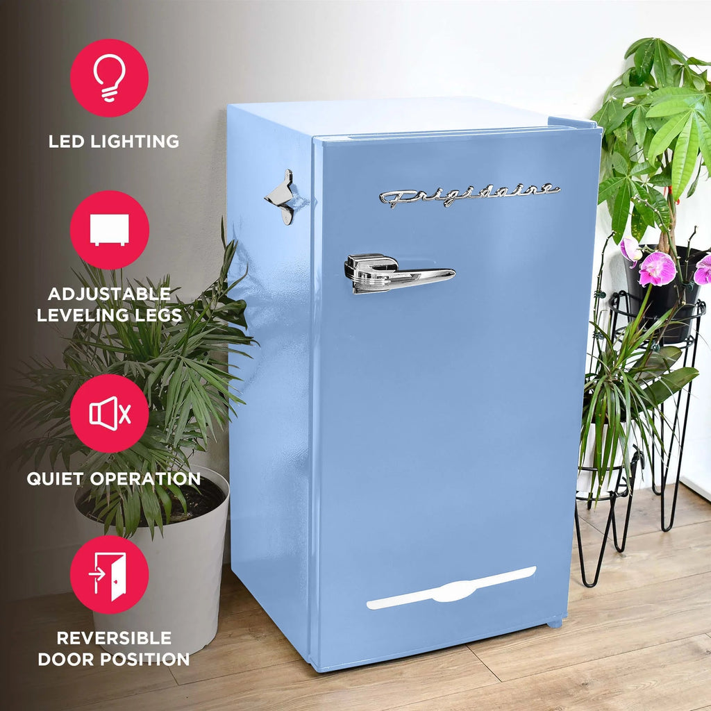 Frigidaire Retro Bar Fridge, 3.2 Cu. Ft., Pink, 65-Watt - EFR376-C-PINK